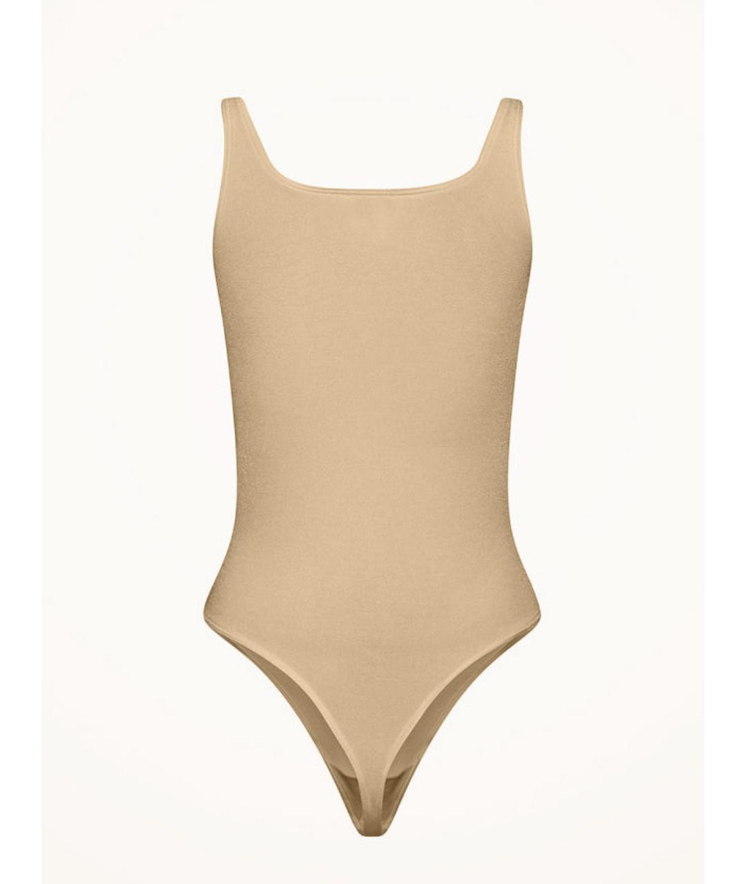 WOLFORD Бежевое хлопковое боди, фото 2