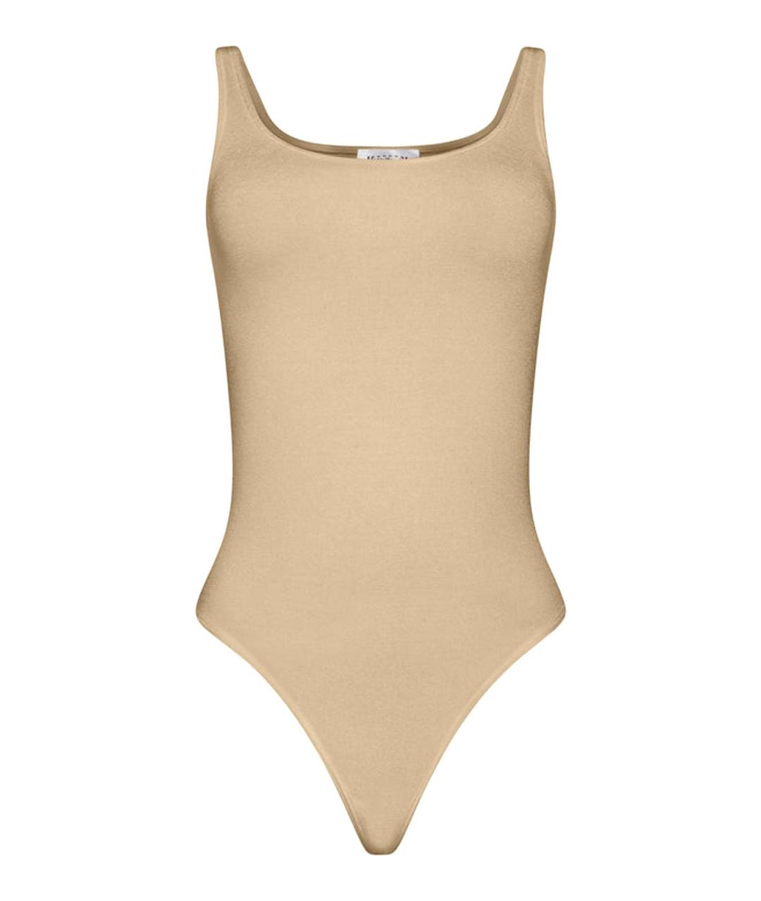 WOLFORD Бежевое хлопковое боди, фото 1