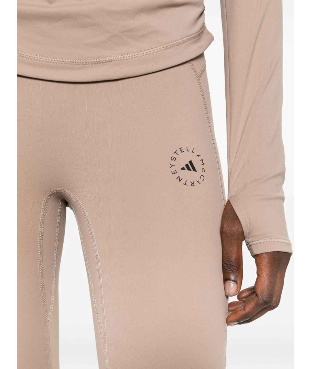 ADIDAS BY STELLA MCCARTNEY Коричневые полиамидовые спортивные брюки и шорты, фото 4