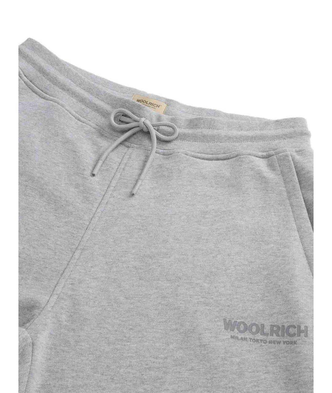 WOOLRICH Серые хлопковые повседневные брюки, фото 4