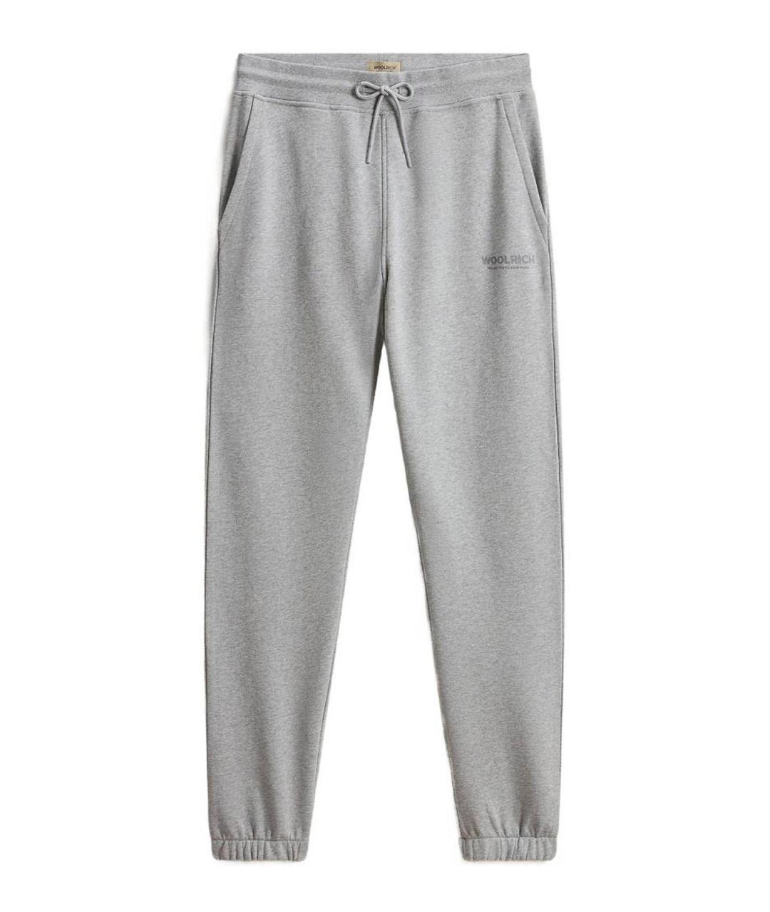 WOOLRICH Серые хлопковые повседневные брюки, фото 1