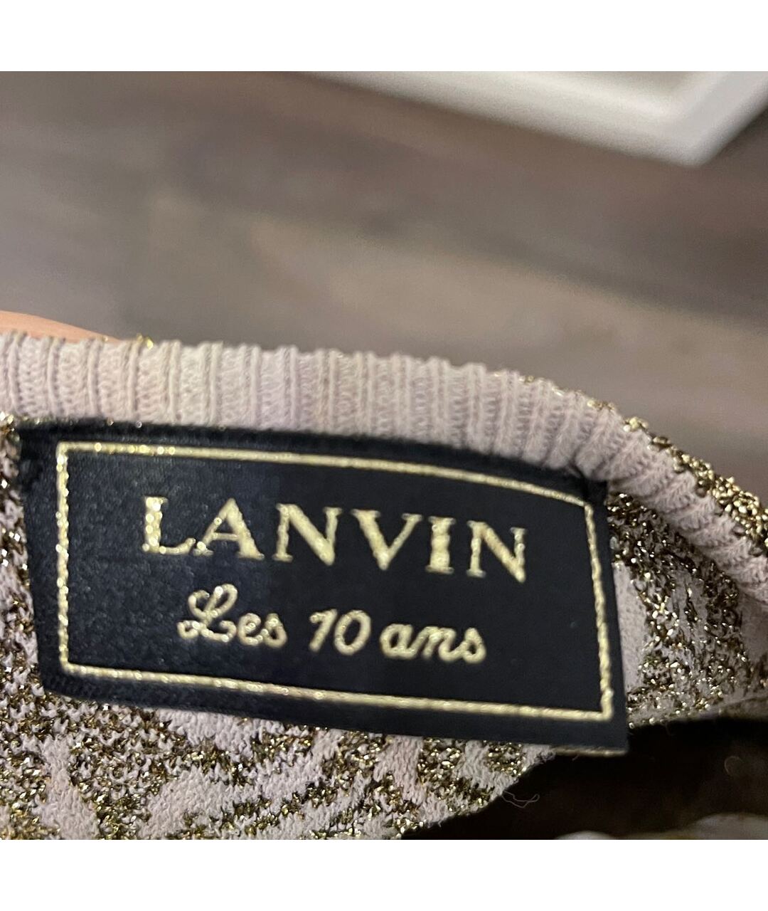 LANVIN Золотое вискозное вечернее платье, фото 3