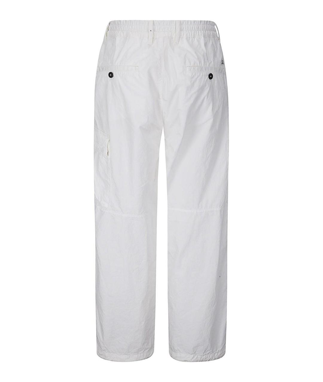CP COMPANY Белые хлопковые брюки широкие, фото 2