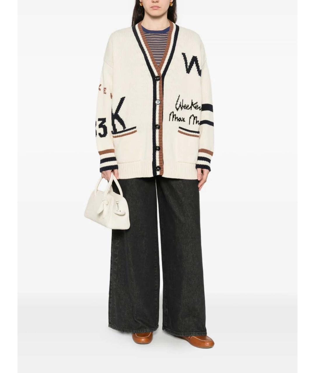 WEEKEND MAX MARA Черные хлопковые брюки широкие, фото 2