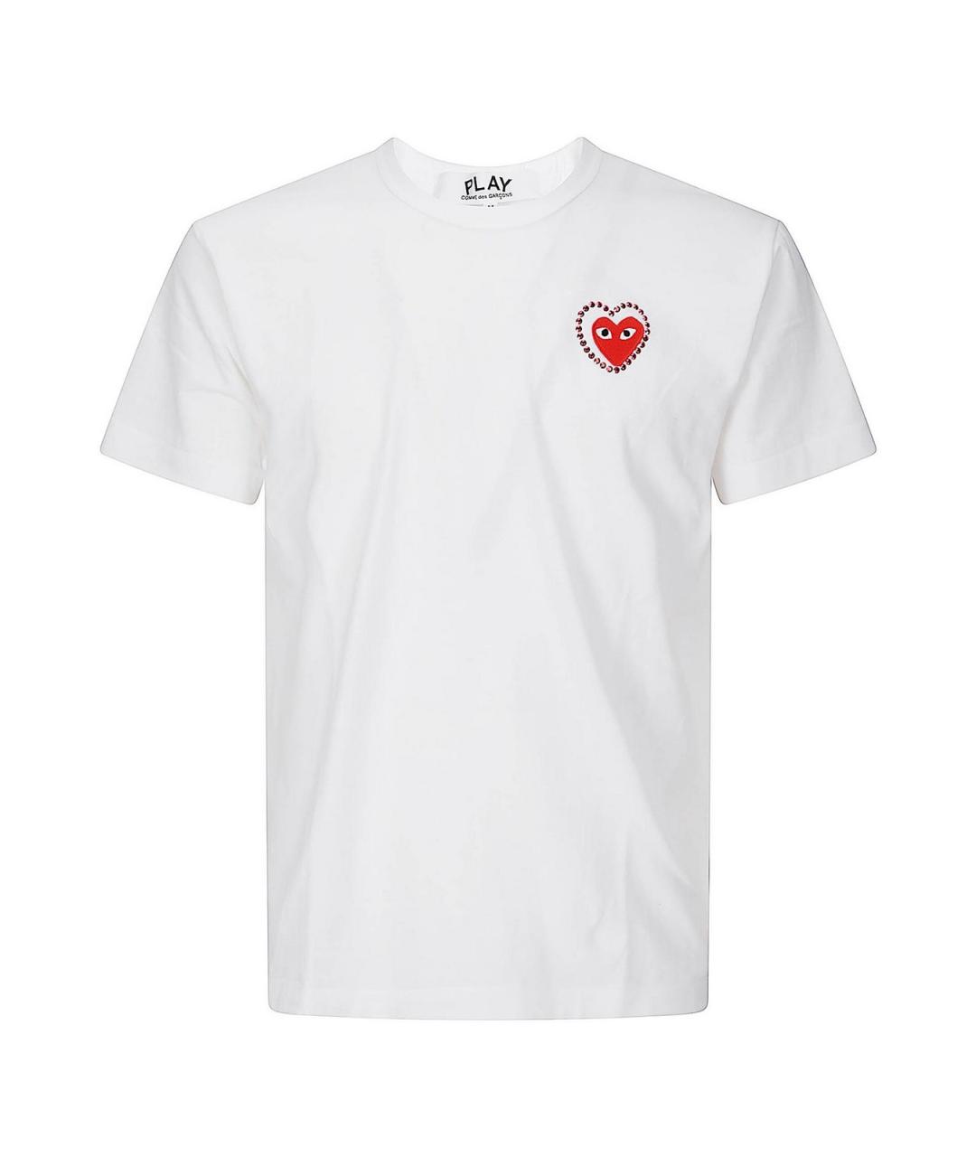 COMME DES GARÇONS PLAY Белая футболка, фото 1