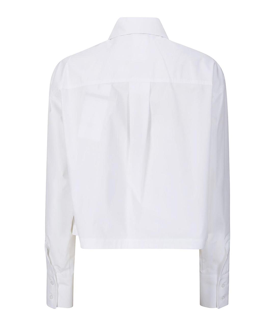 SPORTMAX Белая хлопковая рубашка, фото 2