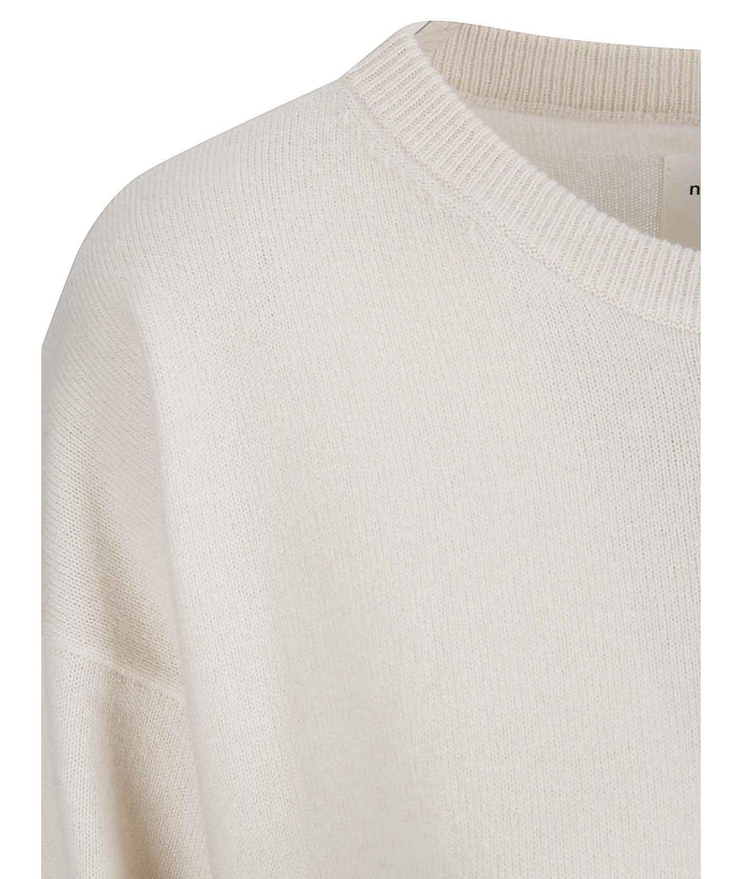 EXTREME CASHMERE Белый кашемировый джемпер / свитер, фото 3