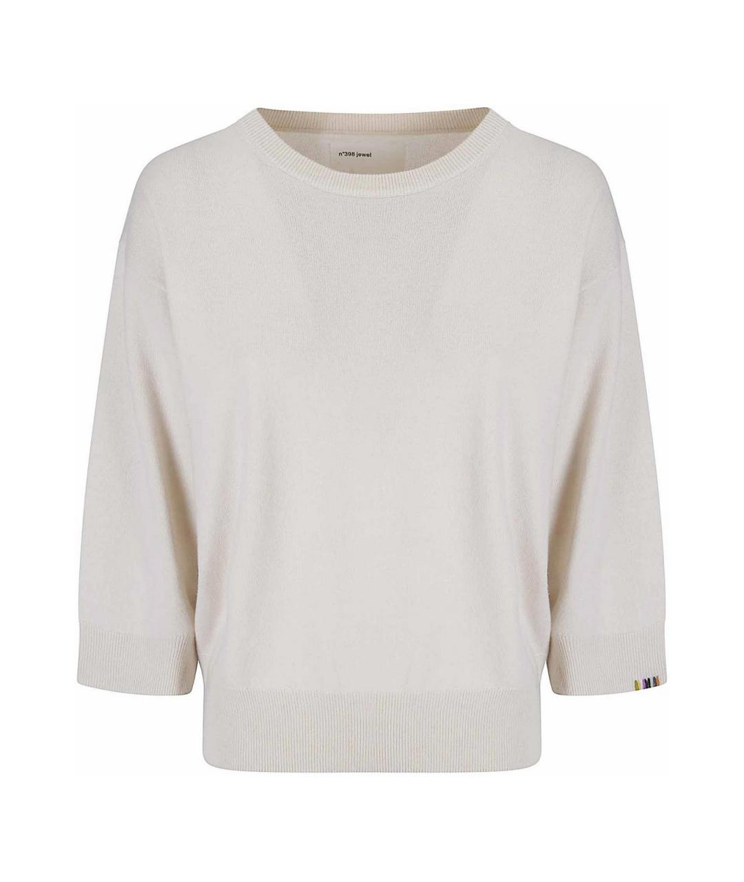EXTREME CASHMERE Белый кашемировый джемпер / свитер, фото 1