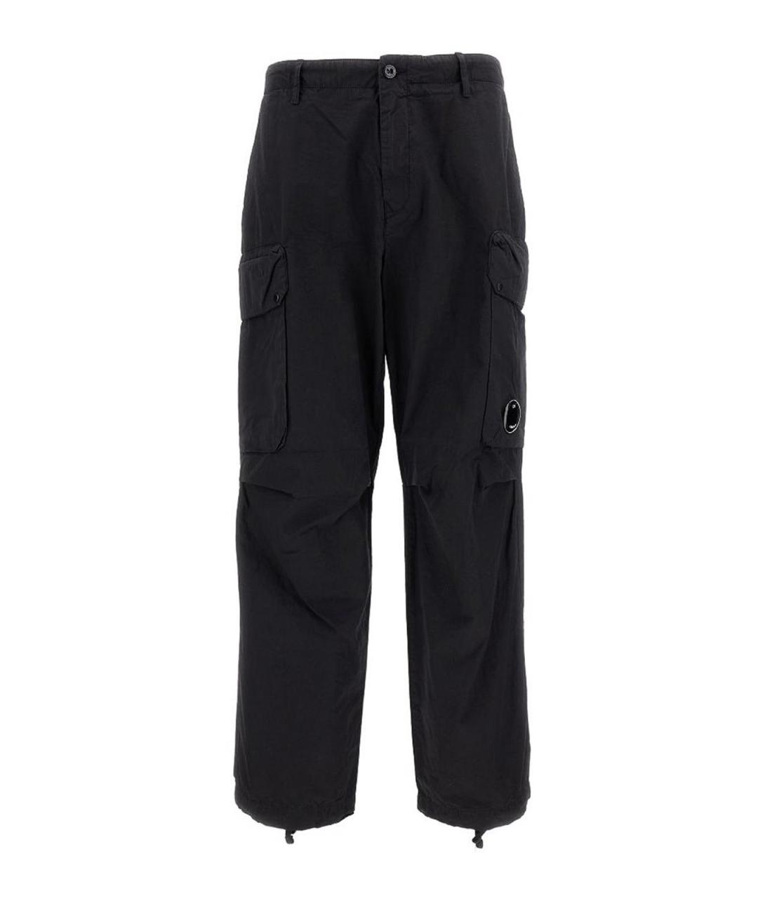 CP COMPANY Черные хлопковые повседневные брюки, фото 1