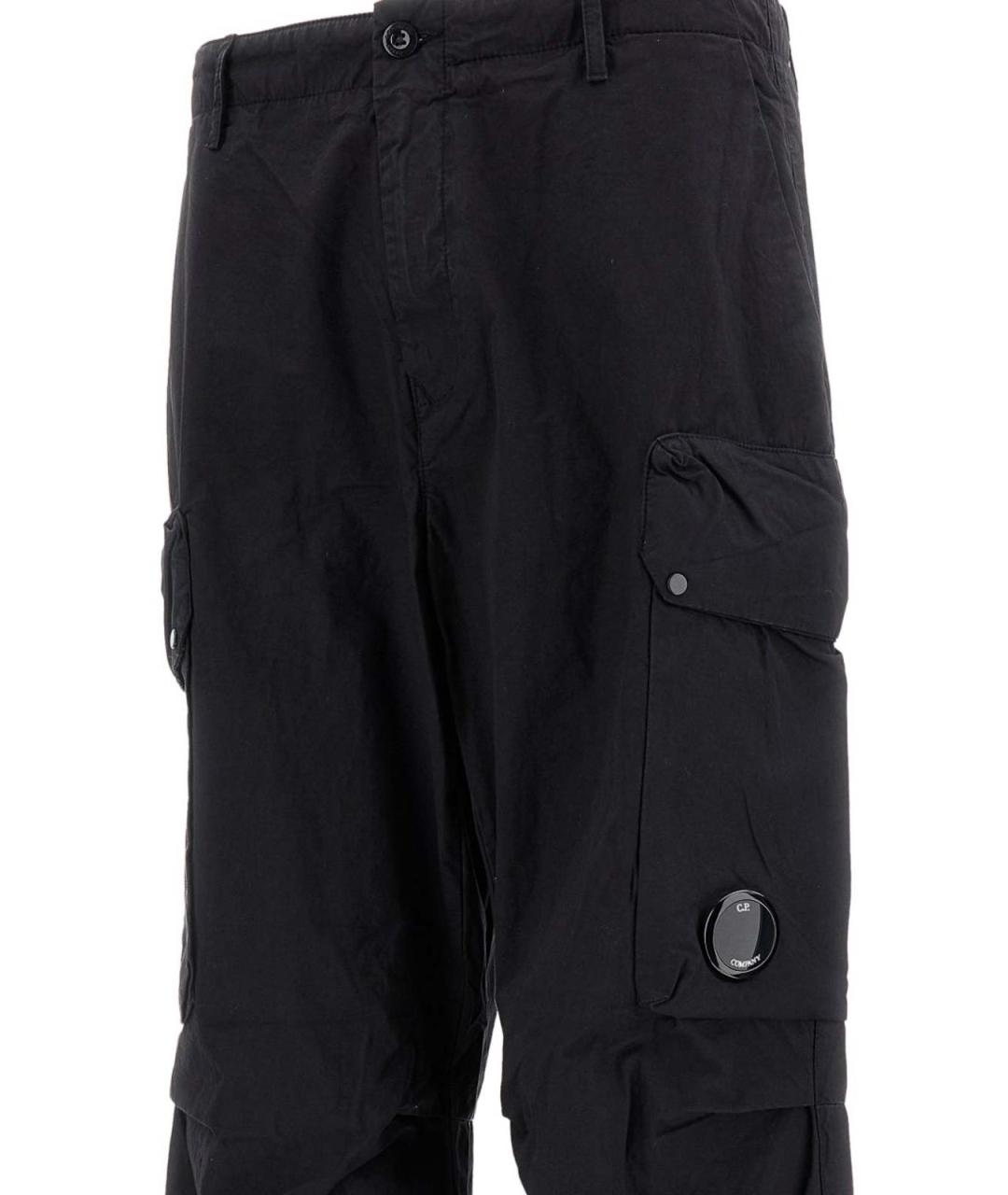 CP COMPANY Черные хлопковые повседневные брюки, фото 3