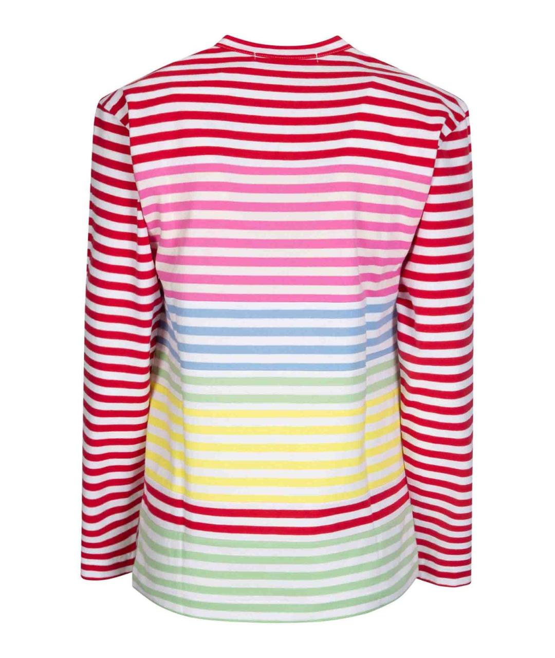 COMME DES GARÇONS Красная хлопковая футболка, фото 2