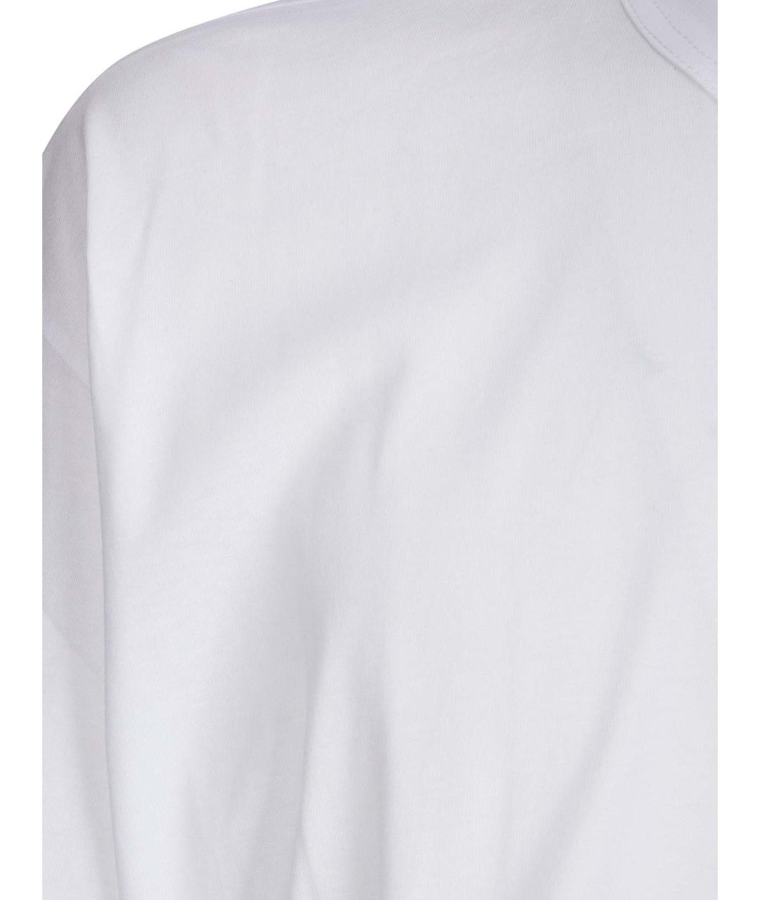 COMME DES GARÇONS SHIRT Белая хлопковая футболка, фото 3
