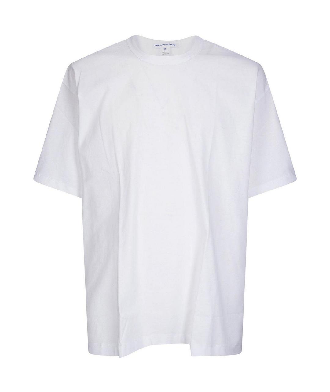 COMME DES GARÇONS SHIRT Белая хлопковая футболка, фото 1