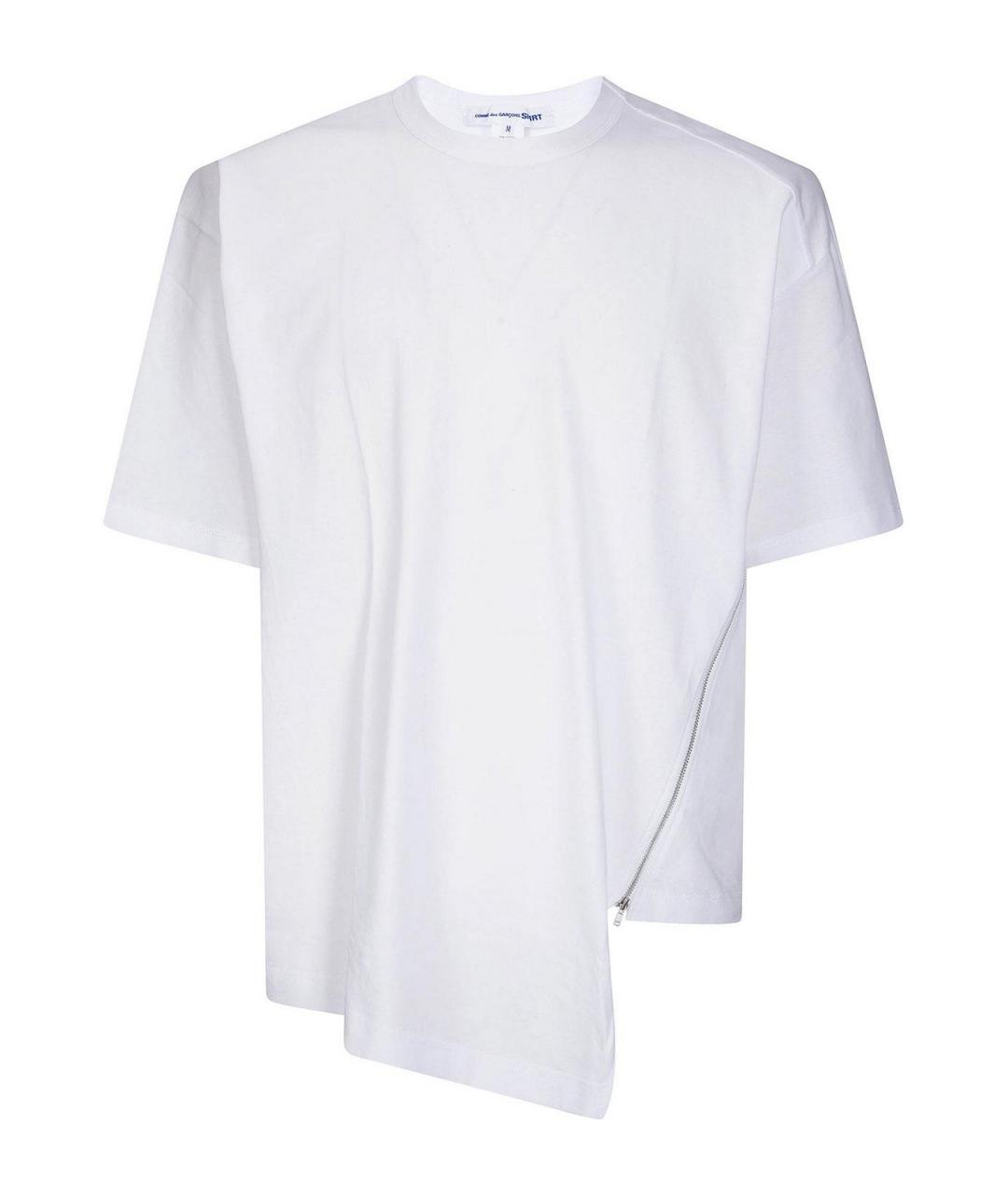 COMME DES GARÇONS SHIRT Белая хлопковая футболка, фото 1