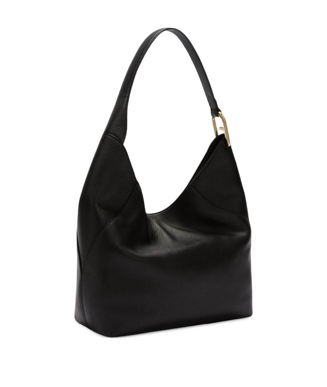 FURLA Черная кожаная сумка через плечо, фото 3