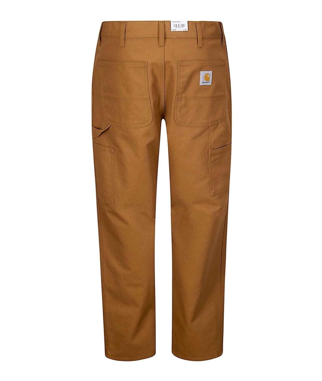 CARHARTT Коричневые хлопковые повседневные брюки, фото 2