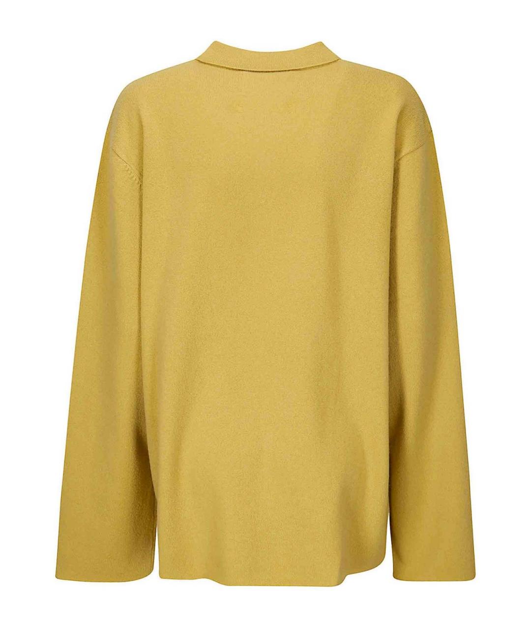 EXTREME CASHMERE Горчичный кашемировый джемпер / свитер, фото 2