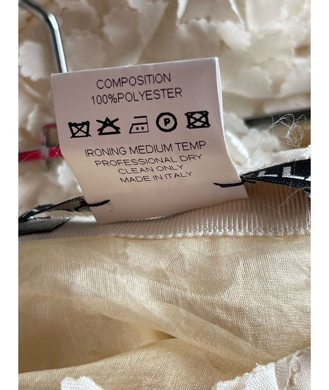 NDOMBI STELLA Белая полиэстеровая юбка миди, фото 6