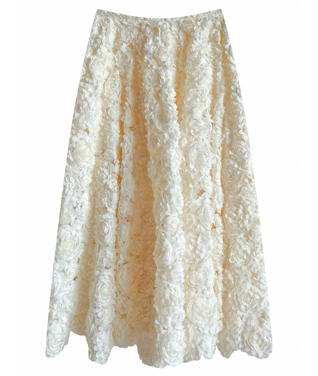 NDOMBI STELLA Белая полиэстеровая юбка миди, фото 1