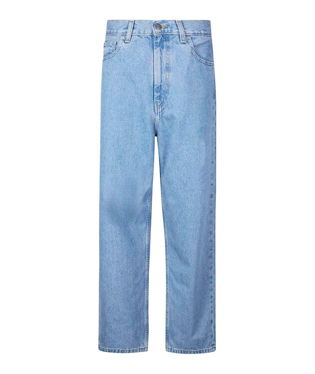 CARHARTT Синие хлопковые прямые джинсы, фото 1