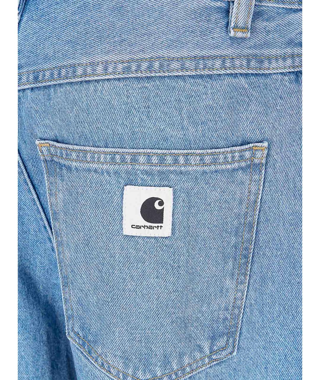 CARHARTT Синие хлопковые прямые джинсы, фото 3