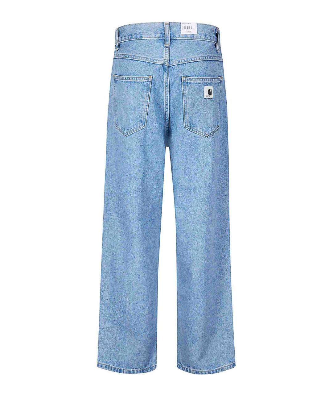 CARHARTT Синие хлопковые прямые джинсы, фото 2
