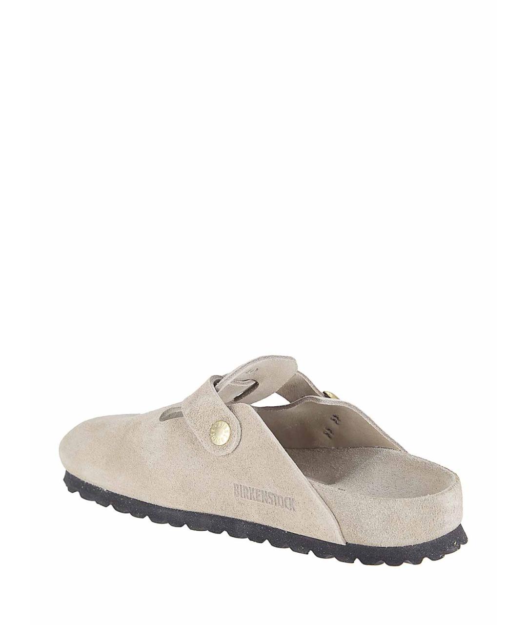 BIRKENSTOCK Бежевые замшевые мюли, фото 3