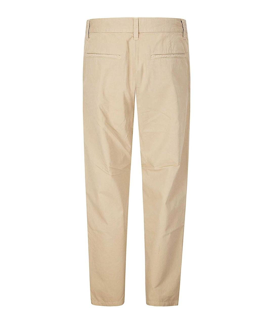 A.P.C. Бежевые хлопковые брюки чинос, фото 2