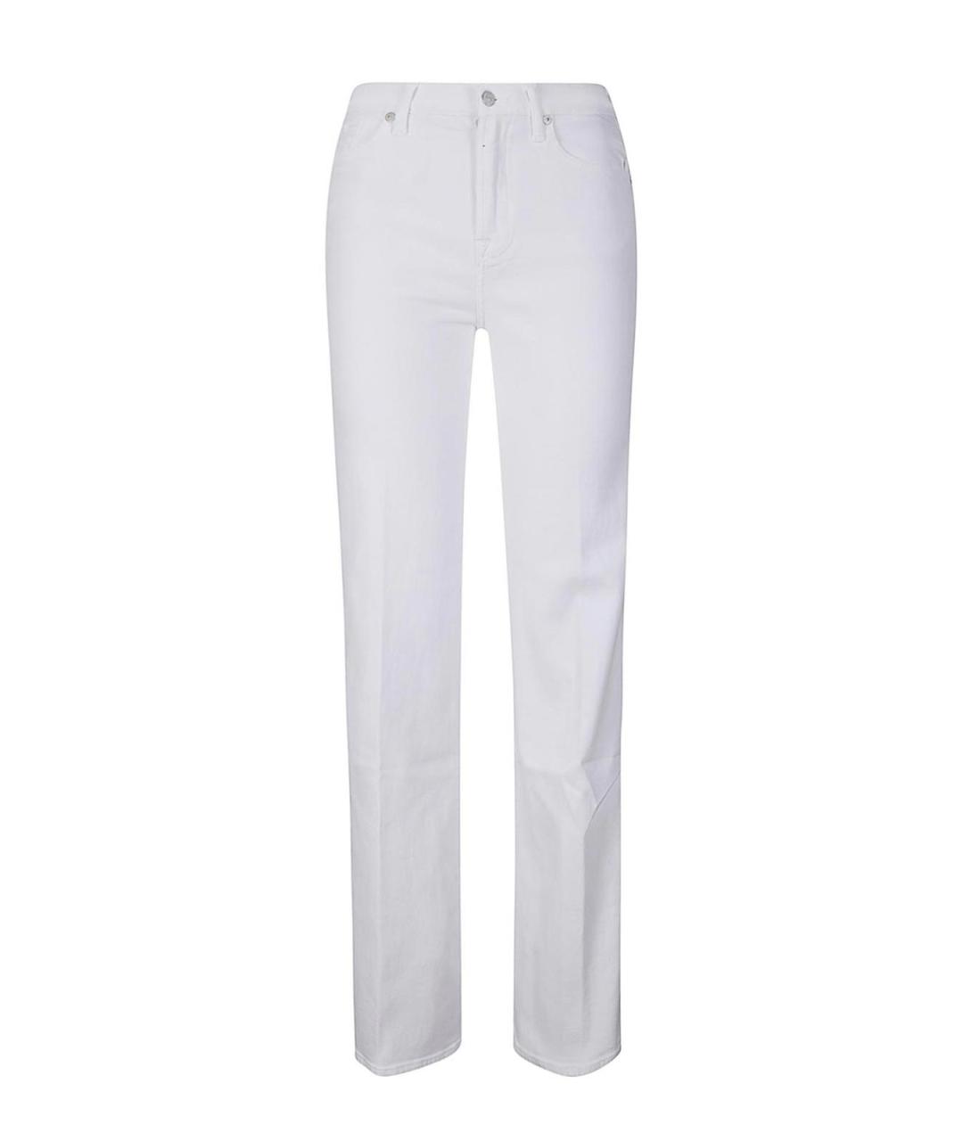7 FOR ALL MANKIND Синие хлопковые прямые джинсы, фото 1