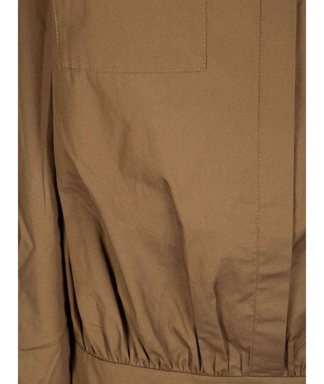 7 FOR ALL MANKIND Коричневое хлопковое повседневное платье, фото 3
