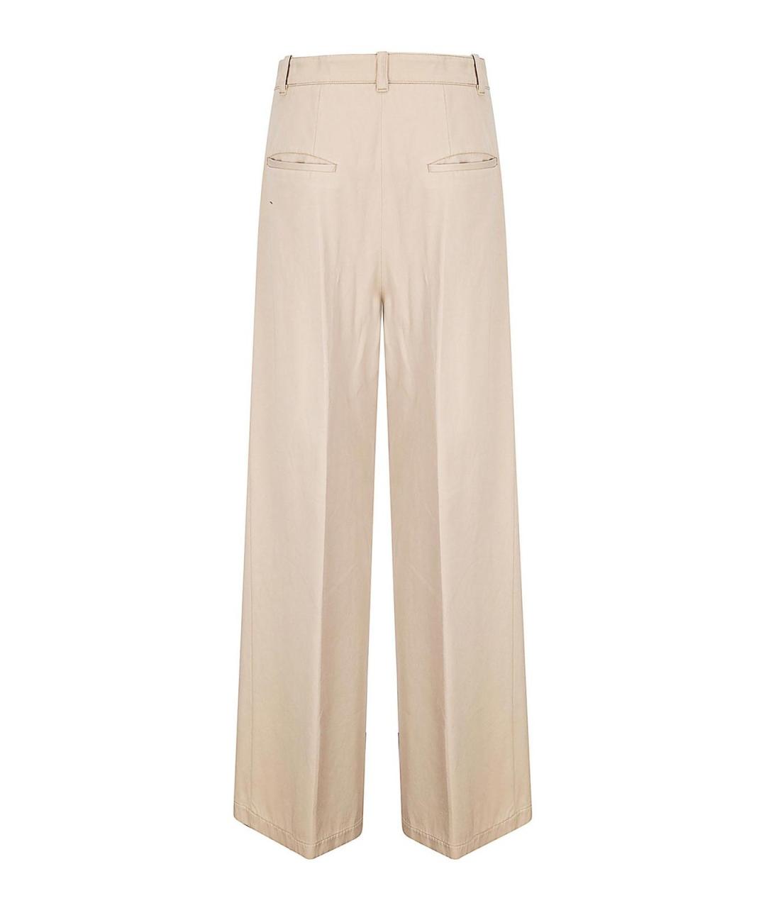 A.P.C. Бежевые хлопковые прямые брюки, фото 2