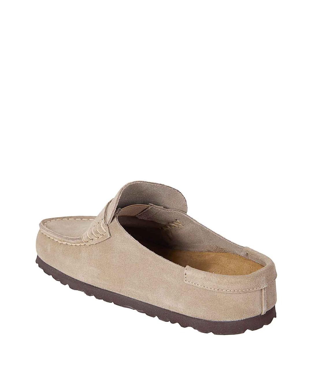 BIRKENSTOCK Бежевые замшевые мюли, фото 3
