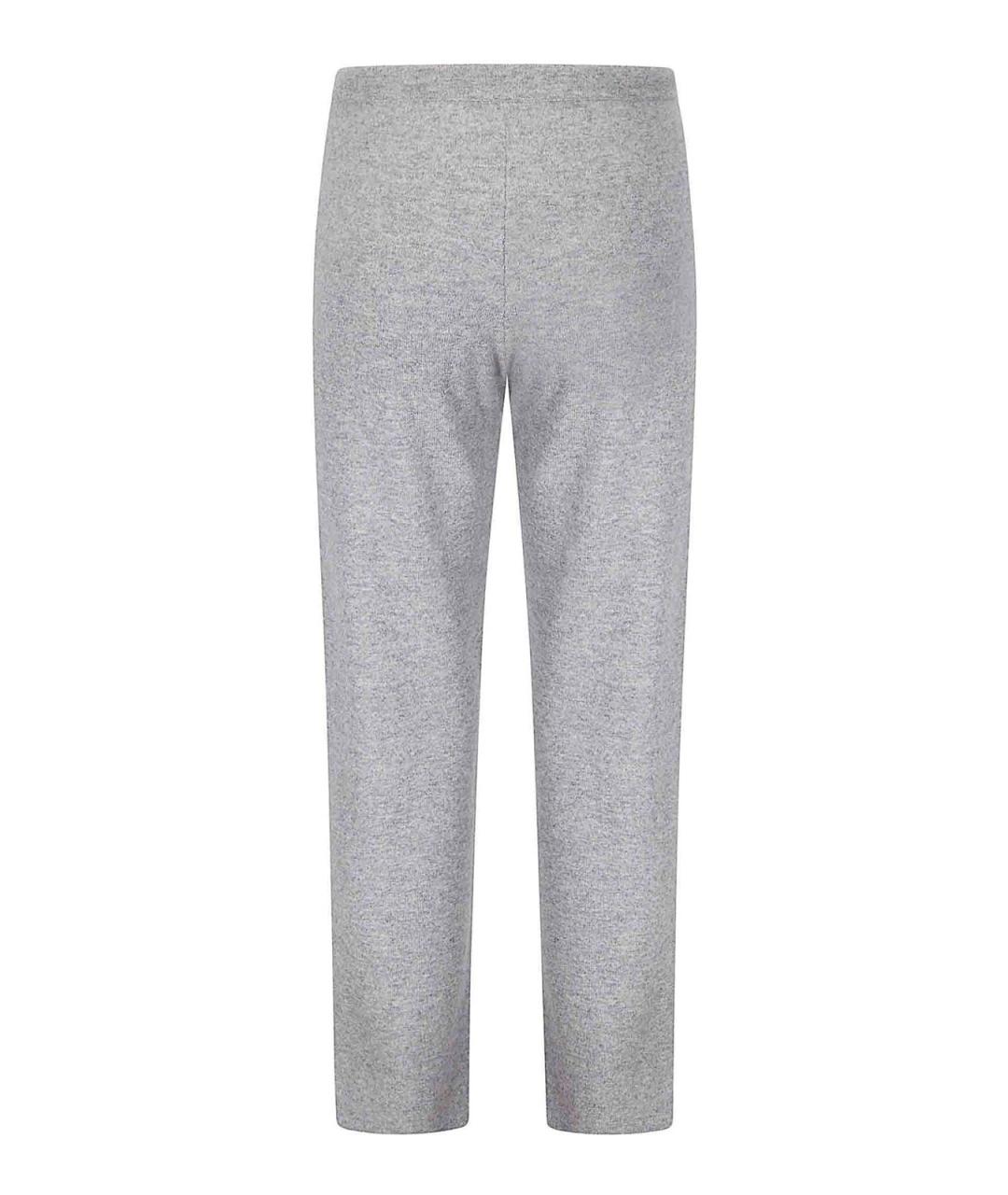 EXTREME CASHMERE Серые кашемировые прямые брюки, фото 2