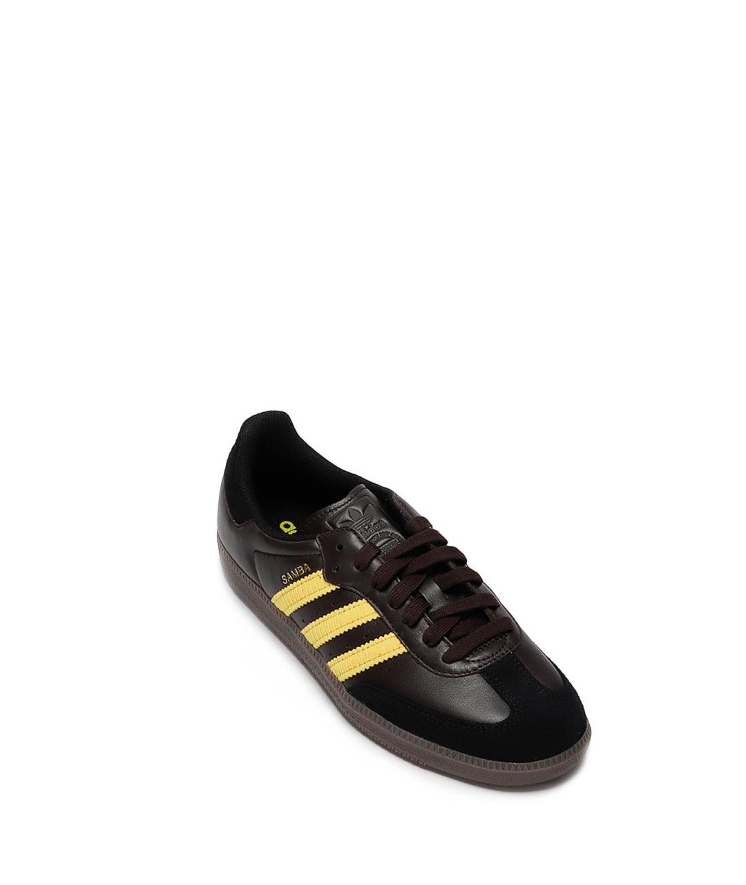 ADIDAS Коричневые кожаные низкие кроссовки / кеды, фото 2