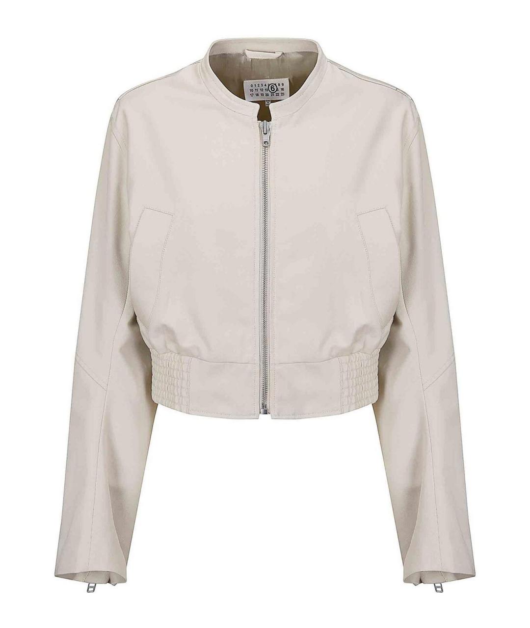 MM6 MAISON MARGIELA Бежевая хлопковая куртка, фото 1