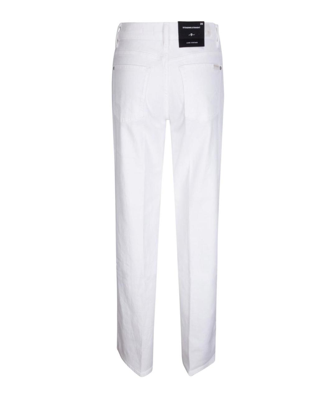 7 FOR ALL MANKIND Хлопковые прямые джинсы, фото 2