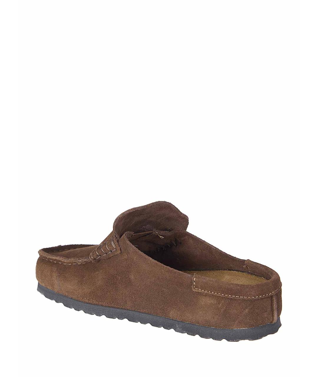 BIRKENSTOCK Коричневые замшевые мюли, фото 3