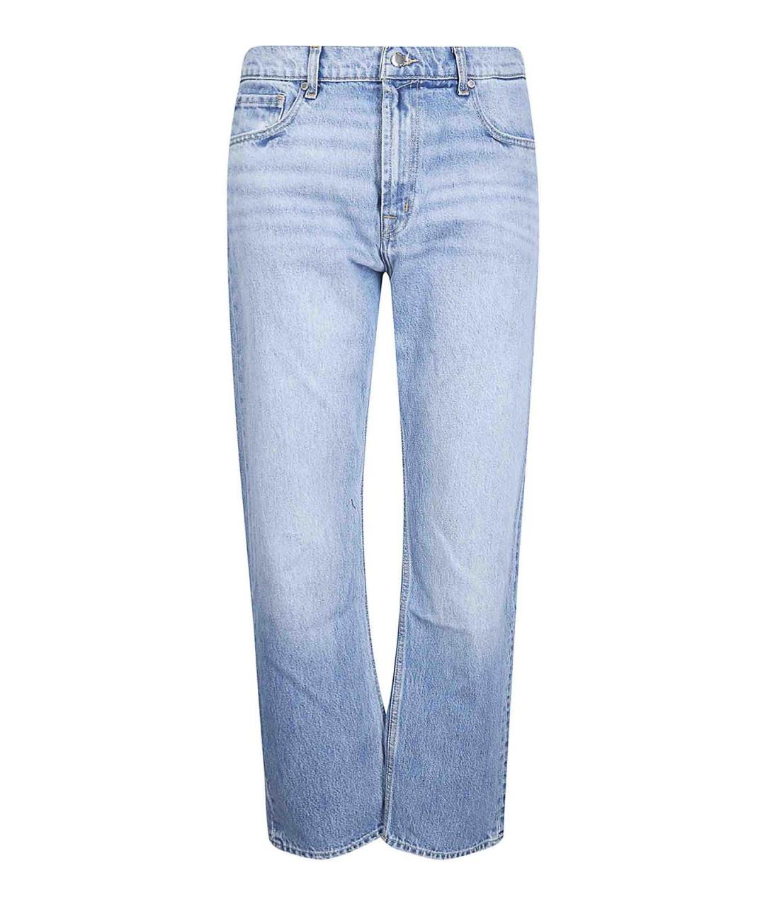 7 FOR ALL MANKIND Синие хлопковые повседневные брюки, фото 1