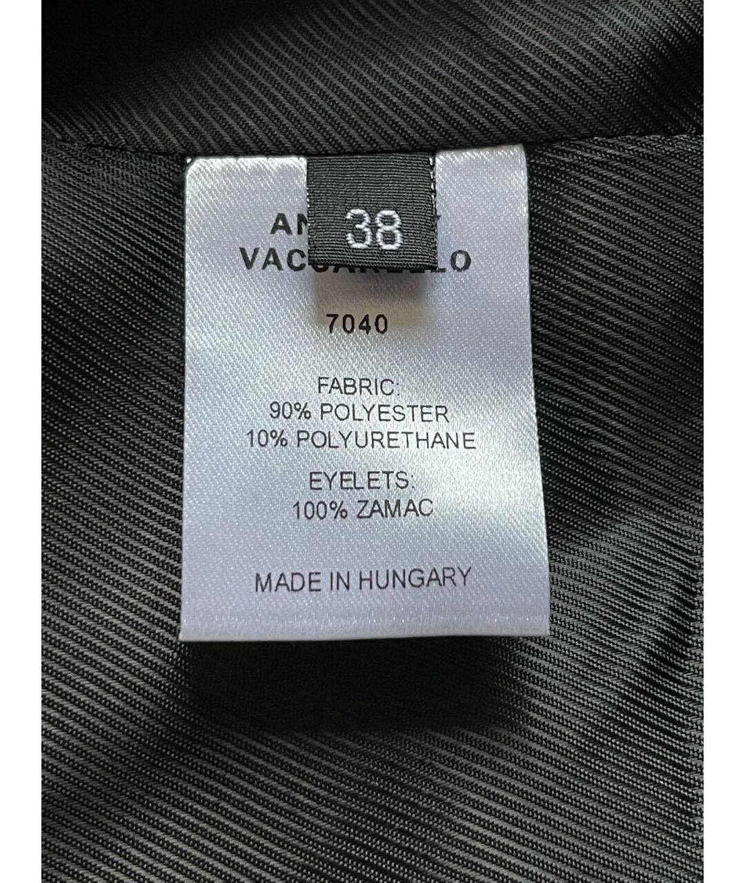 ANTHONY VACCARELLO Черный полиэстеровый жакет/пиджак, фото 7