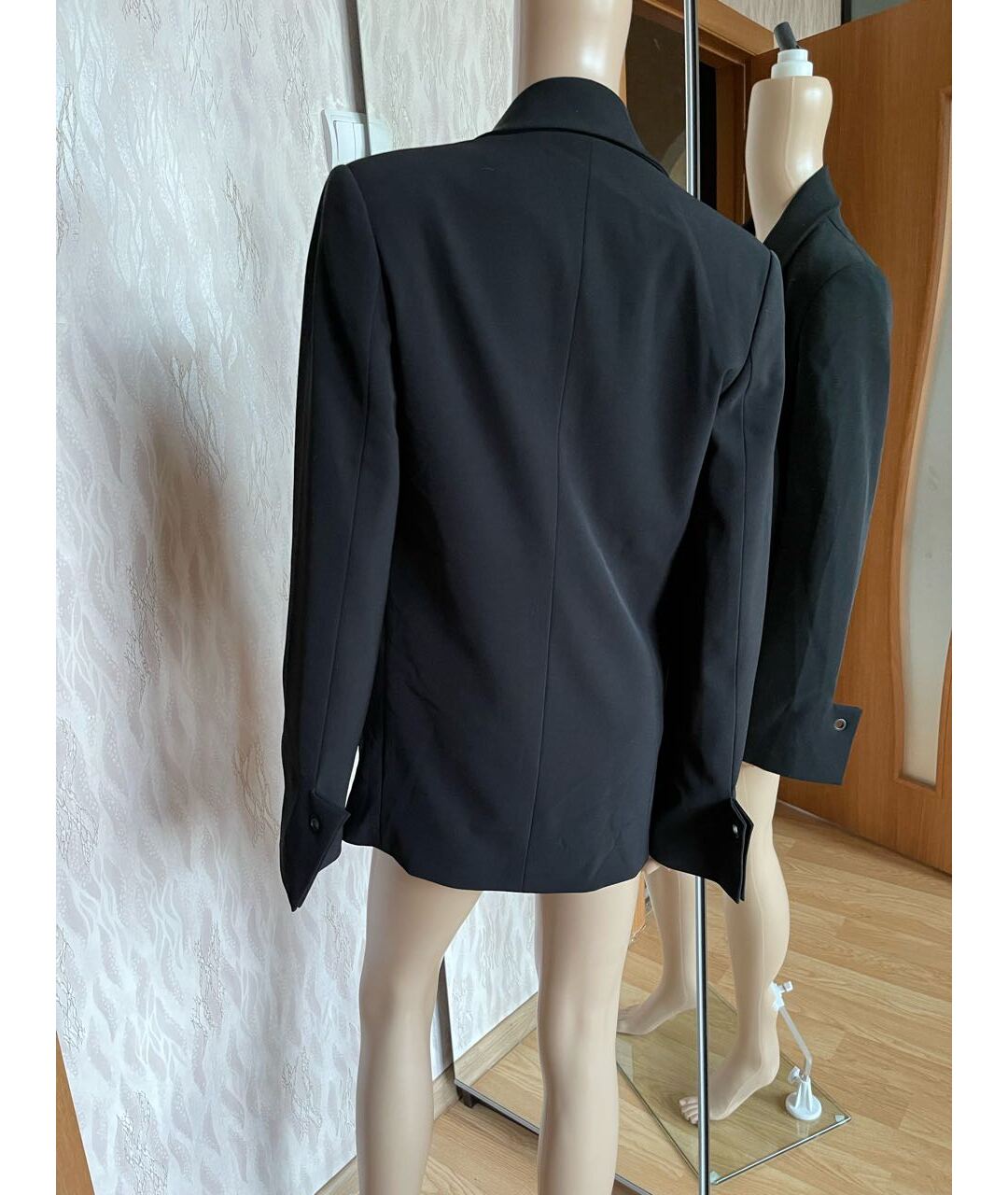 ANTHONY VACCARELLO Черный полиэстеровый жакет/пиджак, фото 6