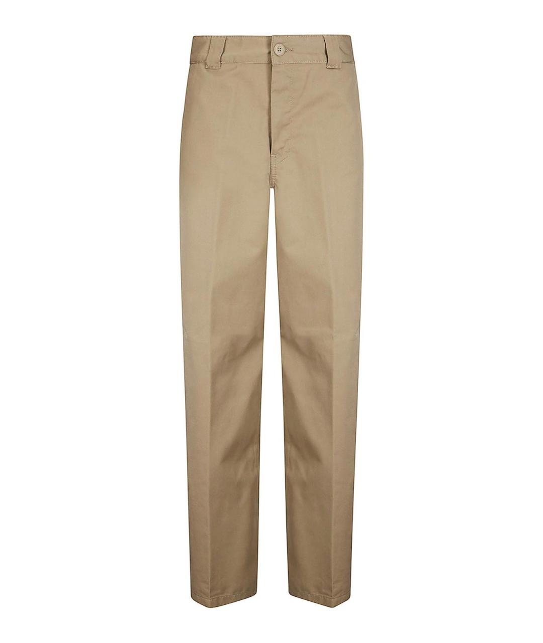 CARHARTT Бежевые хлопковые прямые брюки, фото 1