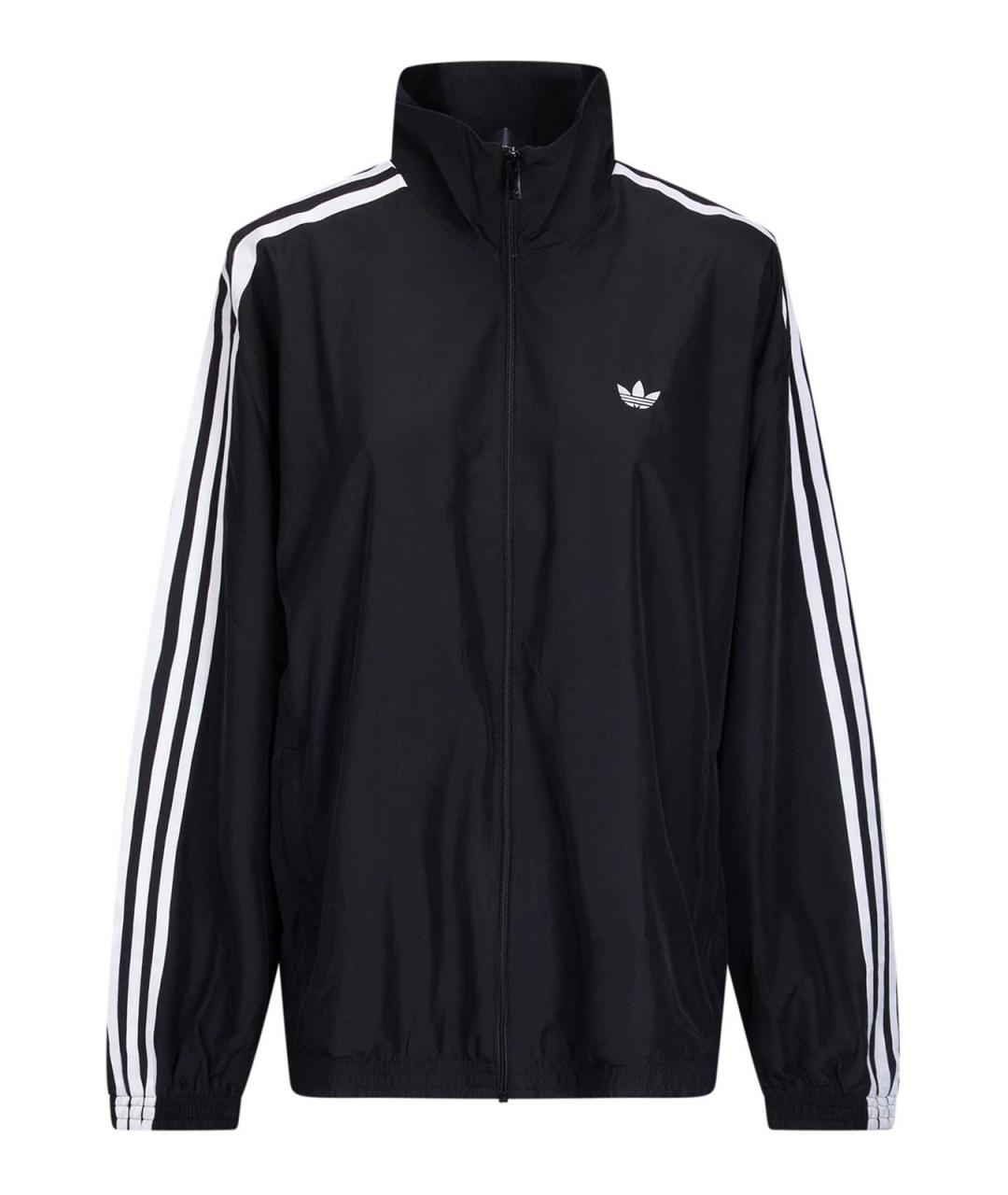 ADIDAS Черная полиэстеровая куртка, фото 1