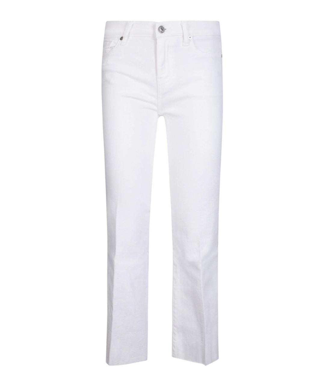 7 FOR ALL MANKIND Синие хлопковые прямые джинсы, фото 1