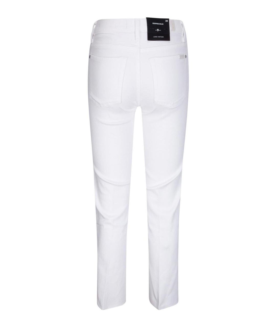 7 FOR ALL MANKIND Синие хлопковые прямые джинсы, фото 2