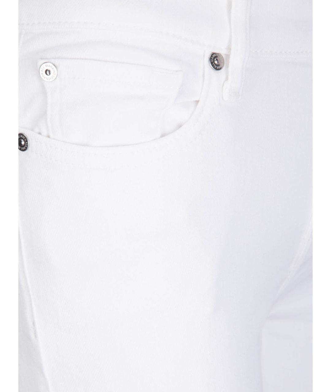 7 FOR ALL MANKIND Синие хлопковые прямые джинсы, фото 3