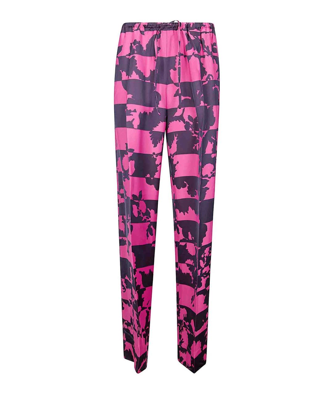 DRIES VAN NOTEN Мульти ацетатные брюки узкие, фото 1