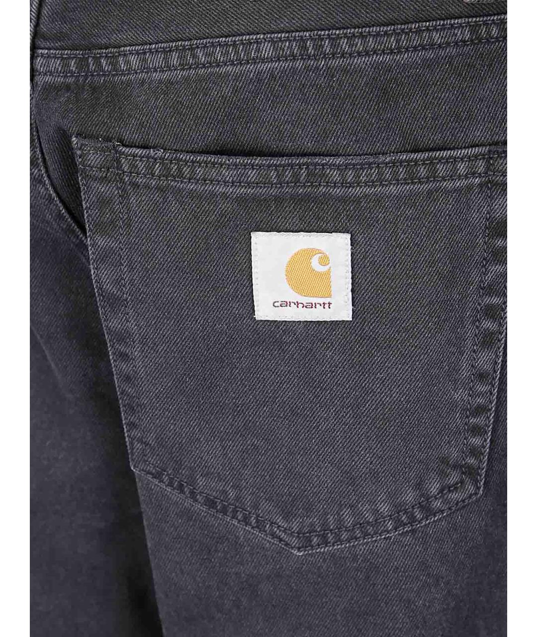 CARHARTT Черные хлопковые повседневные брюки, фото 3