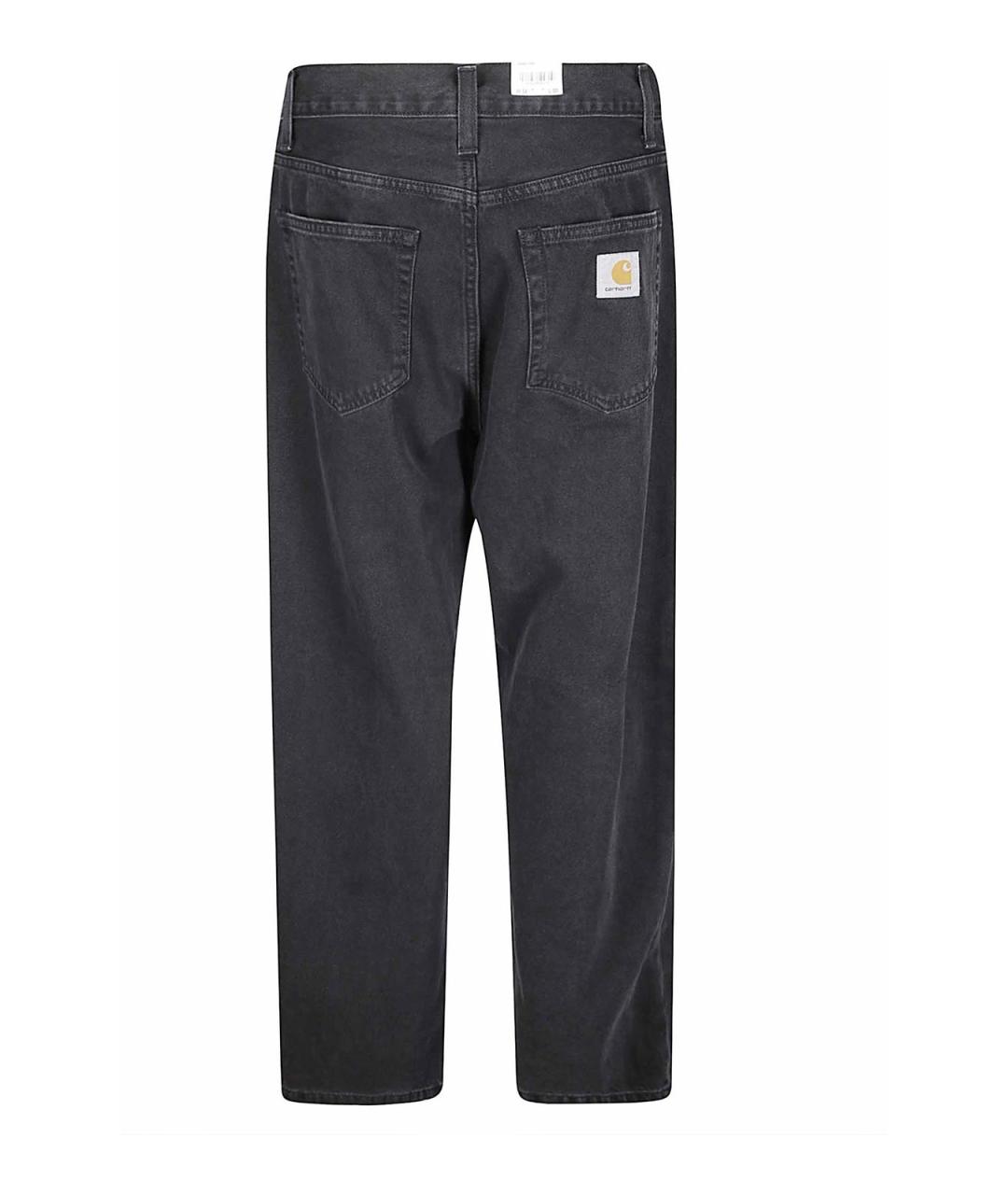 CARHARTT Черные хлопковые повседневные брюки, фото 2