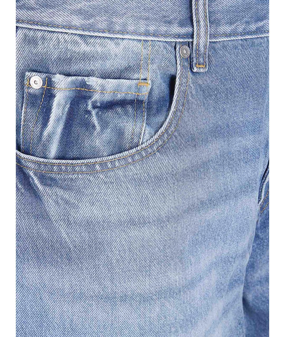 7 FOR ALL MANKIND Синие хлопковые шорты, фото 3