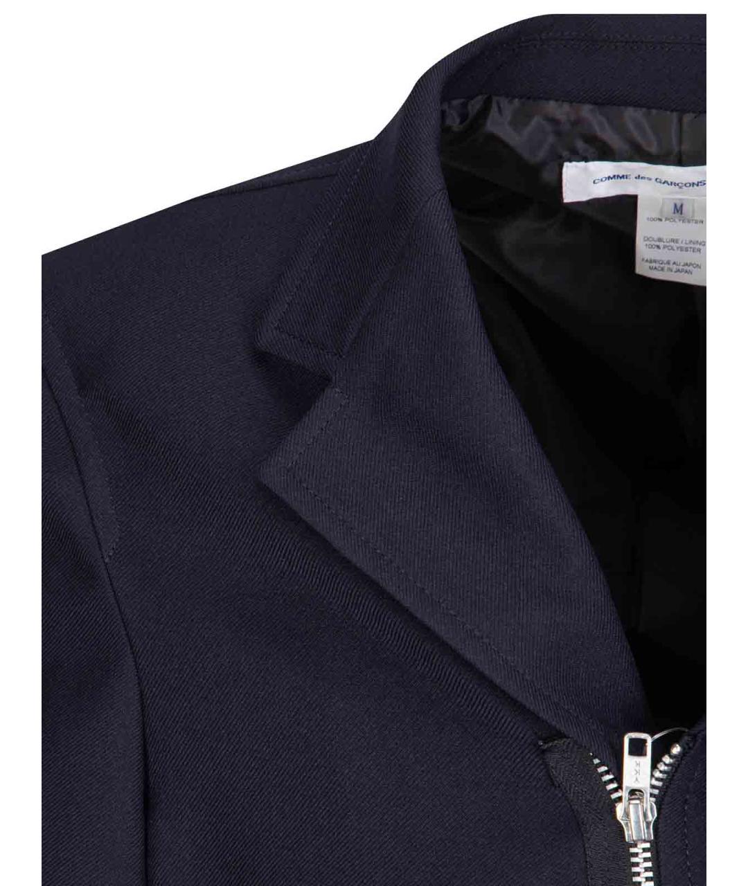 COMME DES GARÇONS SHIRT Синий полиэстеровый пиджак, фото 3